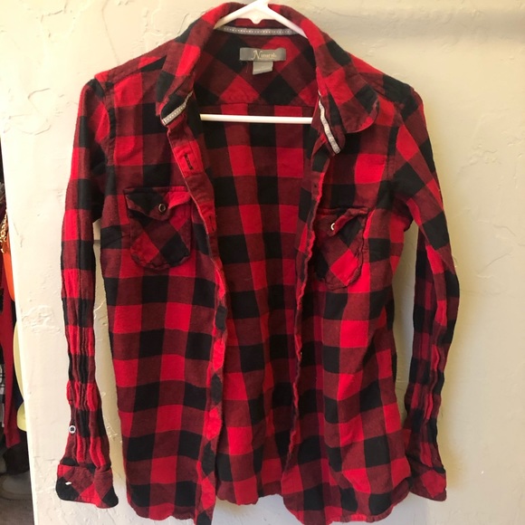 Red/black flannel shirt - Picture 1 of 3